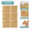 Sorbus 96 Sq. Ft. Wood Grain Floor Tiles, 24 Interlocking EVA Foam Mats, Thick Floor Mats w/ Borders for Home Gym, Playroom, and More